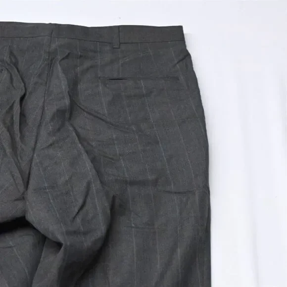 Vtg Raquet Club 42L 34x32‎ Brown Stripe USA Made Mens Sport Jacket Pants Suit